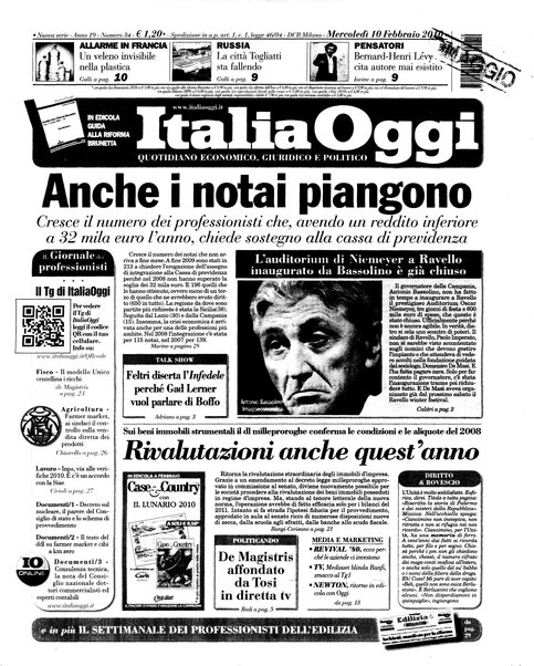 Italia oggi : quotidiano di economia finanza e politica